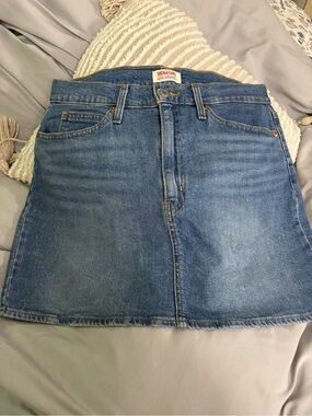 Signature Medium Blue Denim Mini Skirt